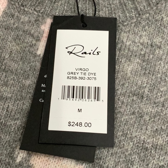 Rails Virgo Grey Tie Dye Sweater A2 - Picture 9 of 12